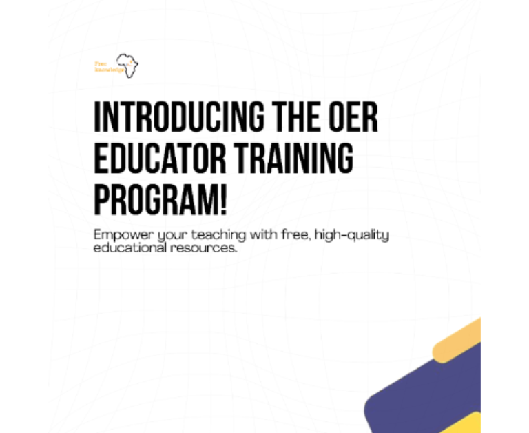 Cover Image for the FKA OER Training Program